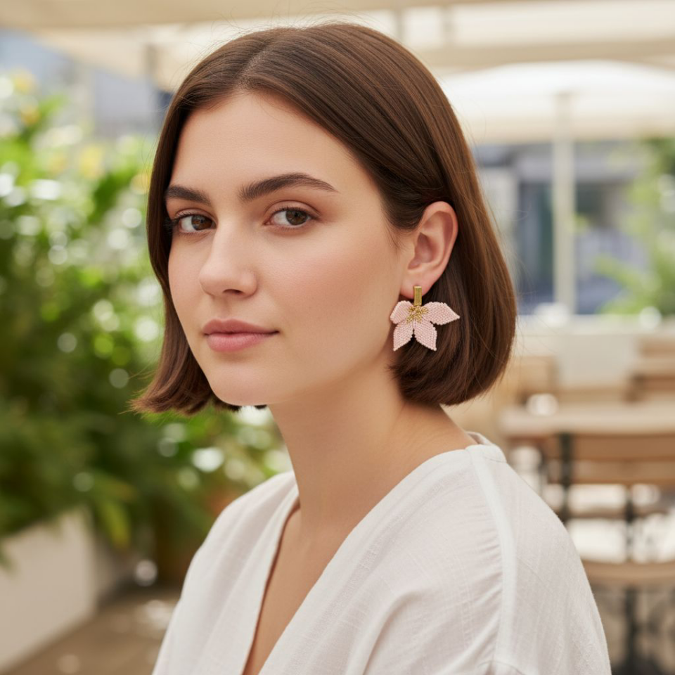 Boucles d’oreilles Azalée – Perles Miyuki