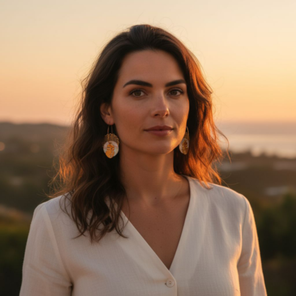 Boucles d'oreilles Noura – Nacre
