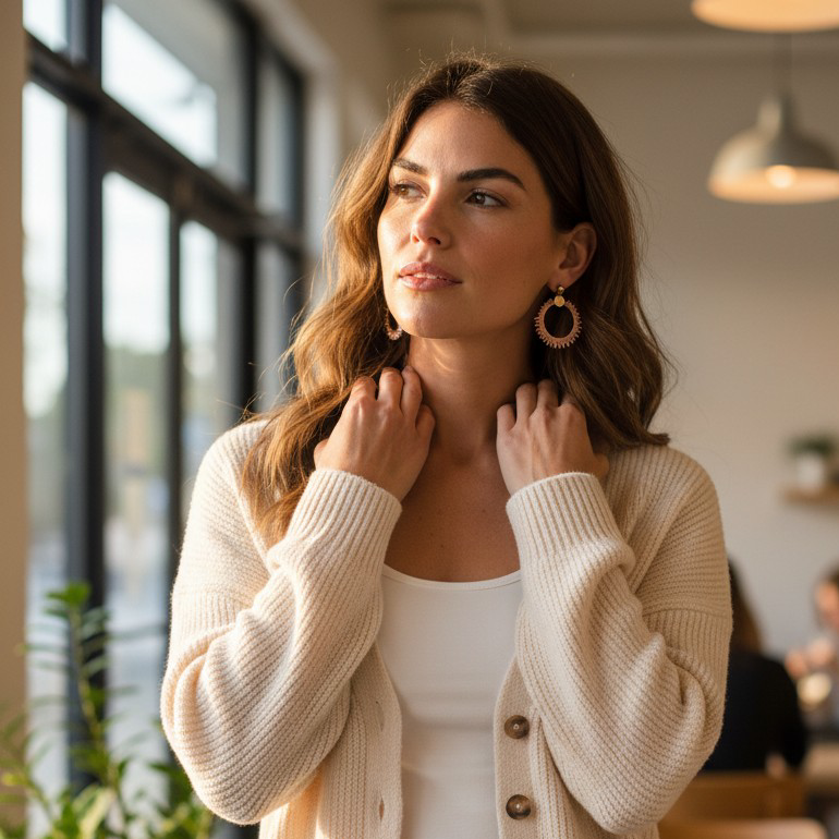 Boucles d’oreilles Justine – Perles Miyuki
